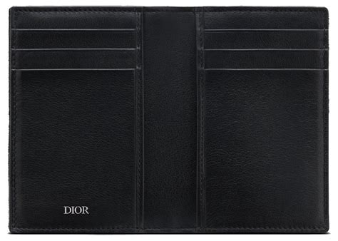 Dior Card Holder Oblique Jacquard Black 